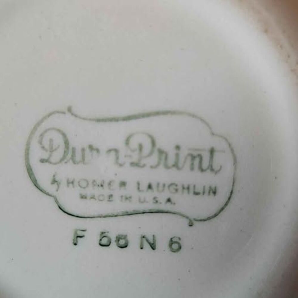 1950s Homer Laughlin Dura Print Rooster Bowls Brown Set Of 2 Dishes - Picture 3 of 3